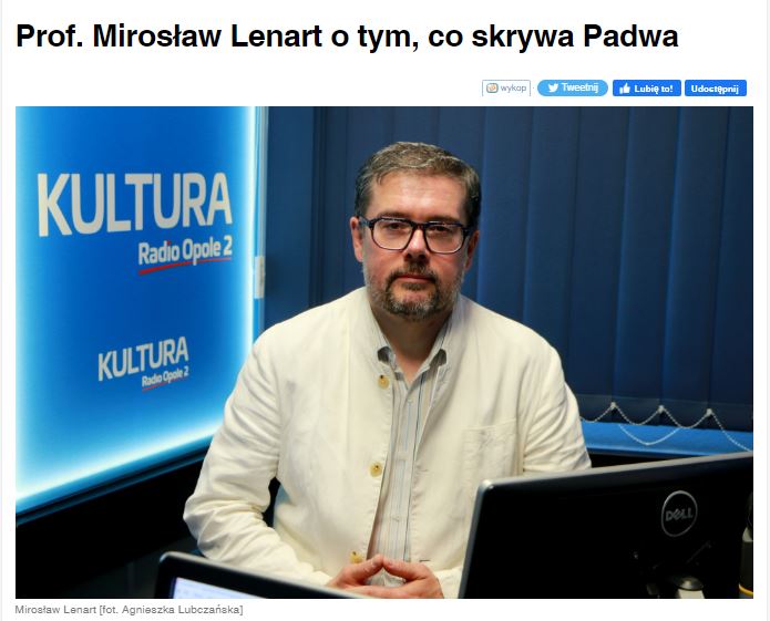 Prof. Mirosław Lenart w Radio Opole